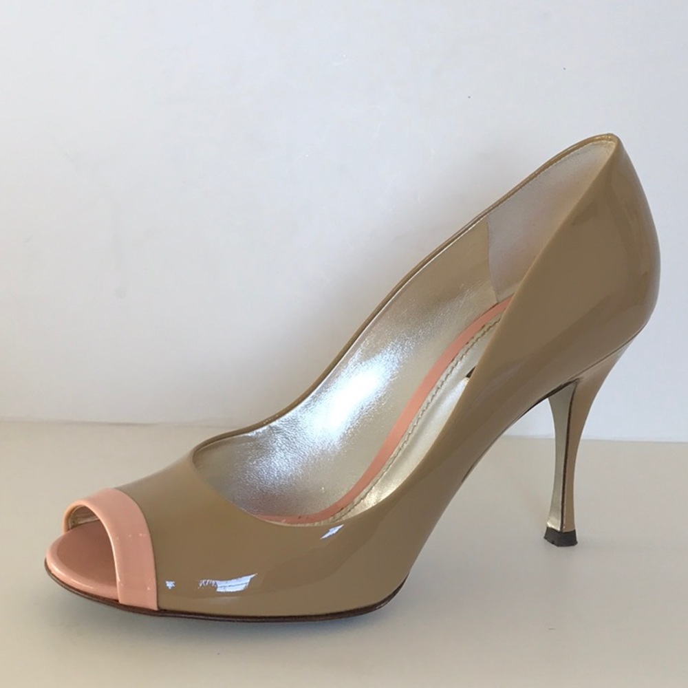 Dolce Gabbana peep toe pumps